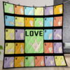 Sign Language I Love You Quilt Gift For Christmas Birthday Halloween