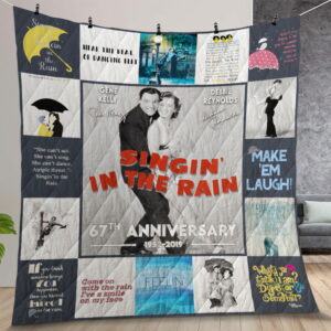 Singing In The Rain Quilt Gift For Christmas Birthday Thanksgiving Ver 1