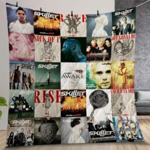 Skillet Band Albums Quilt Gift For Christmas Birthday Halloween