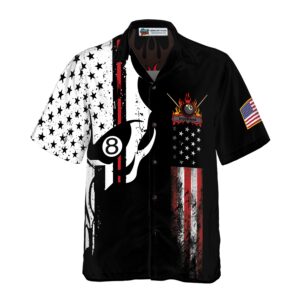 Skull Billiards Pool Hawaiian Shirt 4