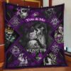 Skull Husband And Wife Till Death Do Us Apart Quilt Gift For Fans Christmas Black Friday Black Friday