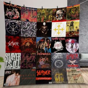 Slayer Album Covers Quilt Gift For Christmas Birthday Thanksgiving