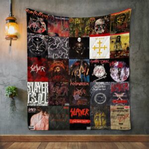 Slayer Album Covers Quilt Gift For Christmas Black Friday Thanksgiving