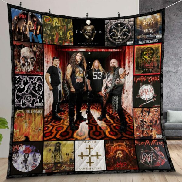 Slayer Albums Cover Poster Quilt Gift For Christmas Birthday Halloween