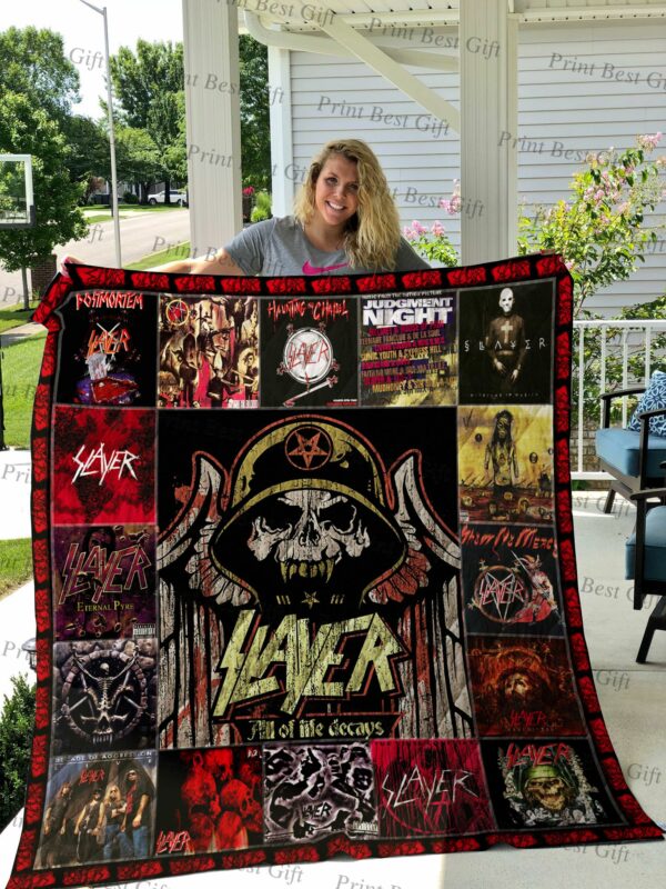 Slayer Albums Cover Poster Quilt Gift For Christmas Black Friday Thanksgiving