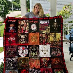 Slayer Albums Cover Poster Quilt Gift For Family On Christmas Black Friday Cyber Monday