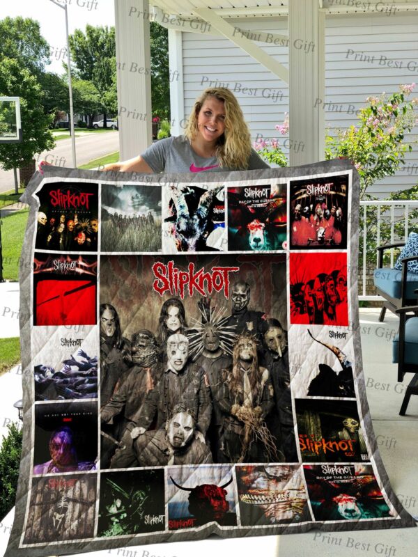Slipknot Albums Cover Poster Quilt Gift For Family On Christmas Black Friday Cyber Monday