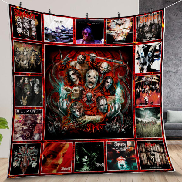Slipknot Band Warm Quilt Gift For Christmas Black Friday Thanksgiving