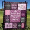 Smart And Beautiful Lawyer Quilt Gift For Fans Christmas Black Friday Black Friday