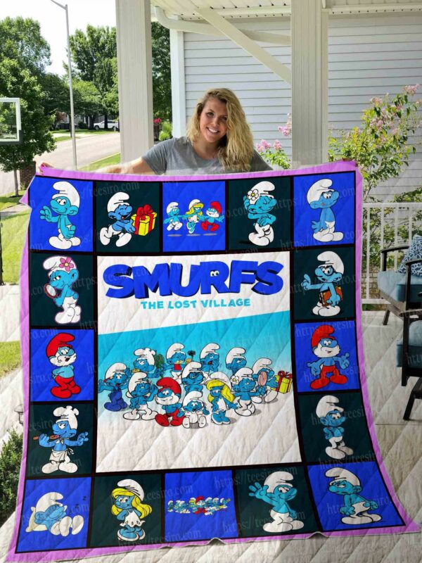Smurf Quilt Gift For Fans Christmas Black Friday Black Friday