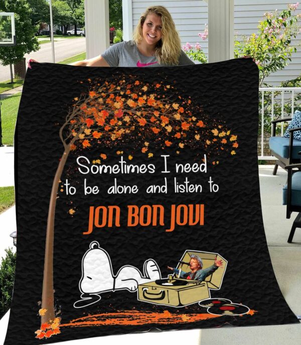 Snoopy And Jon Bon Jovi Quilt Gift Ideas For Fans on Christmas