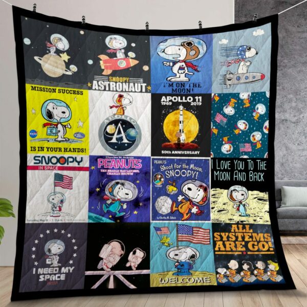 Snoopy Apollo Quilt Gift For Christmas Birthday Thanksgiving