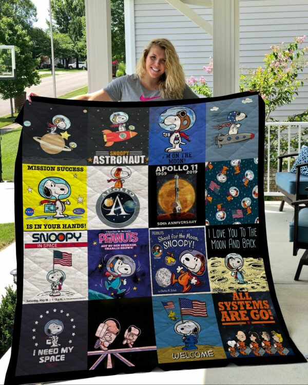 Snoopy Apollo Quilt Gift For Christmas Black Friday Thanksgiving