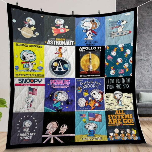 Snoopy Apollo Quilt Gift For Fans Christmas Black Friday