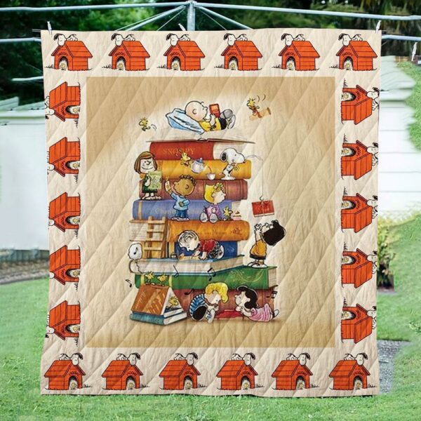 Snoopy Book Quilt Gift For Fans Christmas Black Friday Black Friday