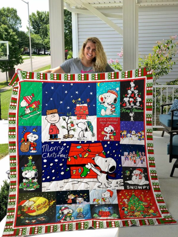Snoopy Christmas Quilt Gift For Christmas Black Friday Thanksgiving