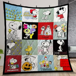 Snoopy Christmas Snoopy Lover Quilt Gift For Christmas Birthday Thanksgiving