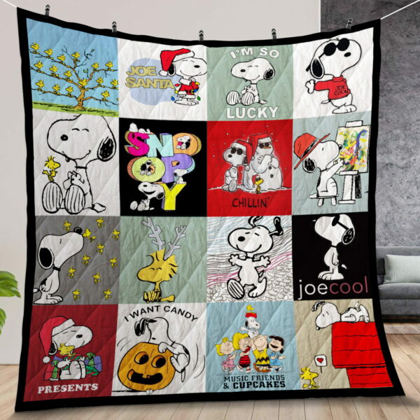 Snoopy Christmas Snoopy Lover Quilt Gift For Fans Christmas Black Friday