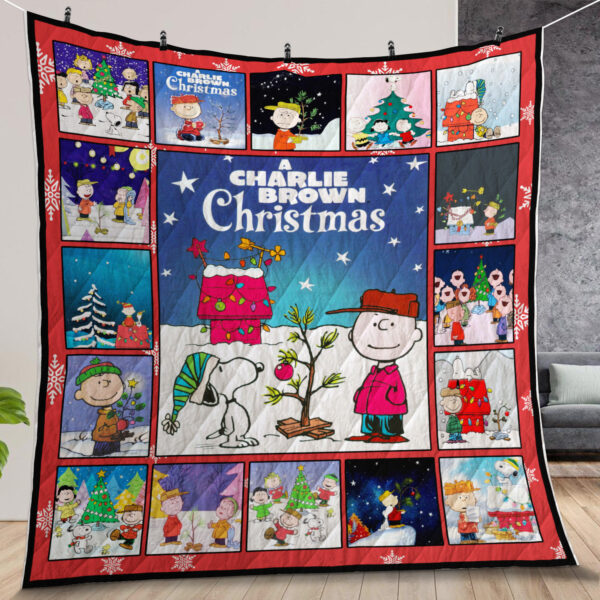 Snoppy amp Charlie Brown Christmas Quilt Gifts For Birthday Christmas Thanksgiving