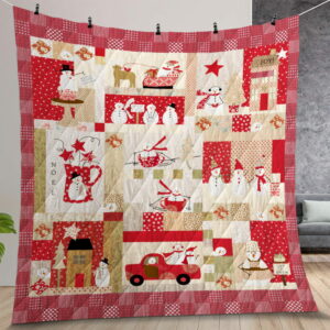 Snowman Christmas Activities Quilt Gift For Christmas Birthday Thanksgiving