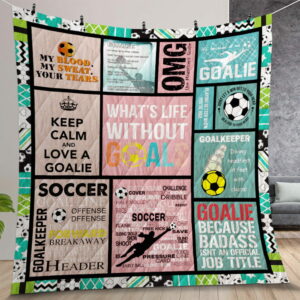 Soccer 3 Quilt Gift For Christmas Birthday Thanksgiving