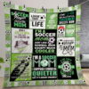 Soccer Im Beautiful Because Im A Soccer Mom Quilt Gift For Christmas Birthday Thanksgiving