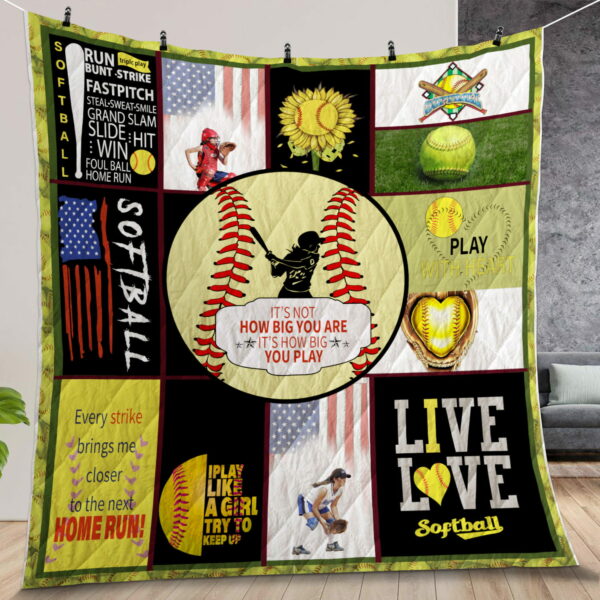 SoftbaIts How Big You Play Customized Quilt Gift For Family On Christmas Black Friday