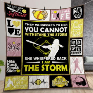 Softball Did Somebody Say Softball Quilt Gift For Christmas Birthday Thanksgiving