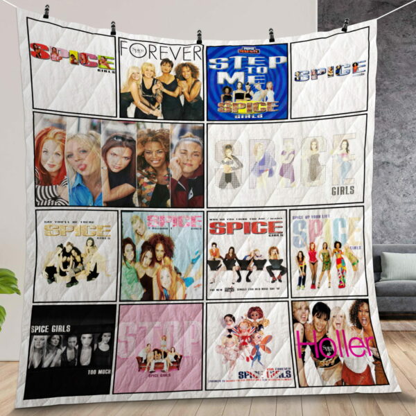 Spice Girls Album Covers Quilt Gift For Christmas Black Friday Thanksgiving