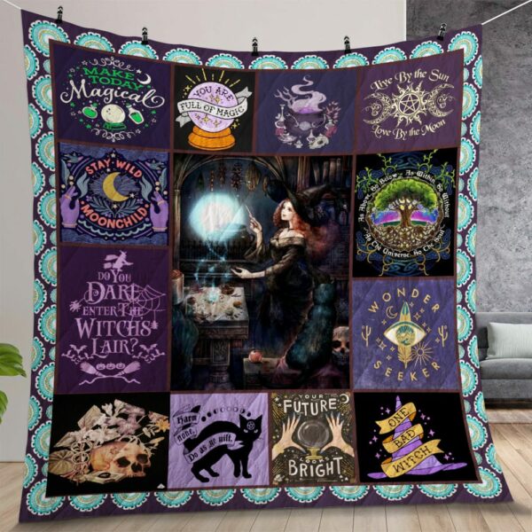 Spirit Of The Witch Make Today Magical Quilt Gift For Christmas Birthday Thanksgiving