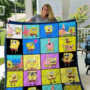 Spongebob Quilt Gifts For Birthday Christmas Thanksgiving