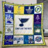 St Louis Blues Quilt Gift For Christmas Birthday Thanksgiving