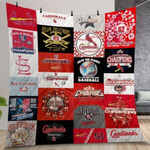 St Louis Cardinals Quilt Gift For Christmas Birthday Thanksgiving Version 1