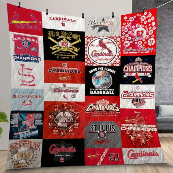 St Louis Cardinals Quilt Gift For Christmas Birthday Thanksgiving Version 1