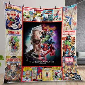 Stan Lee Quilt Gift For Christmas Birthday Thanksgiving