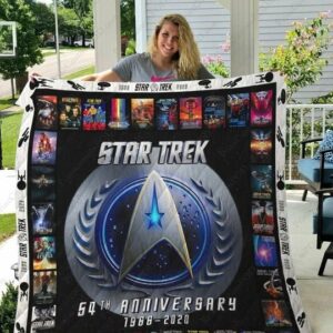 Star Trek 54th Anniversary Quilt Gift For Christmas Black Friday Thanksgiving
