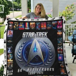 Star Trek 54th Anniversary Quilt Gift For Fans Christmas Black Friday Black Friday