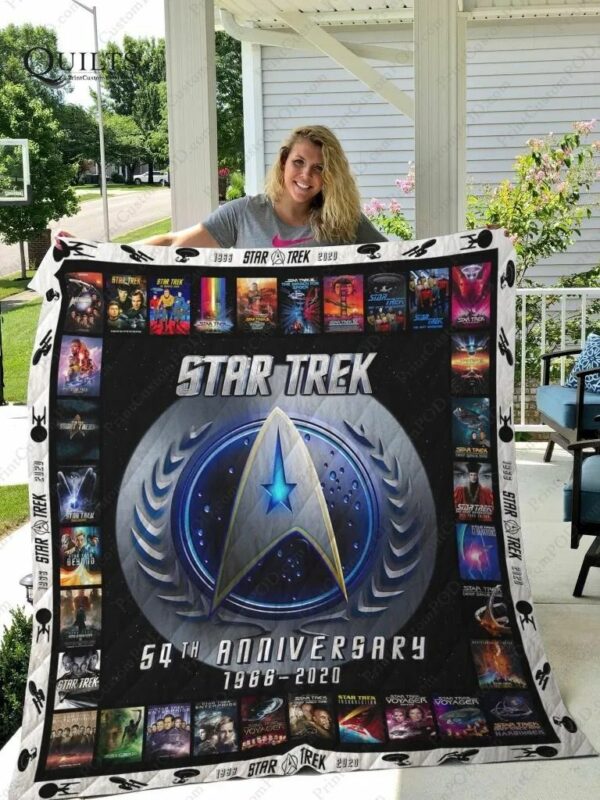 Star Trek 54th Anniversary Quilt Gift For Fans Christmas Black Friday Black Friday