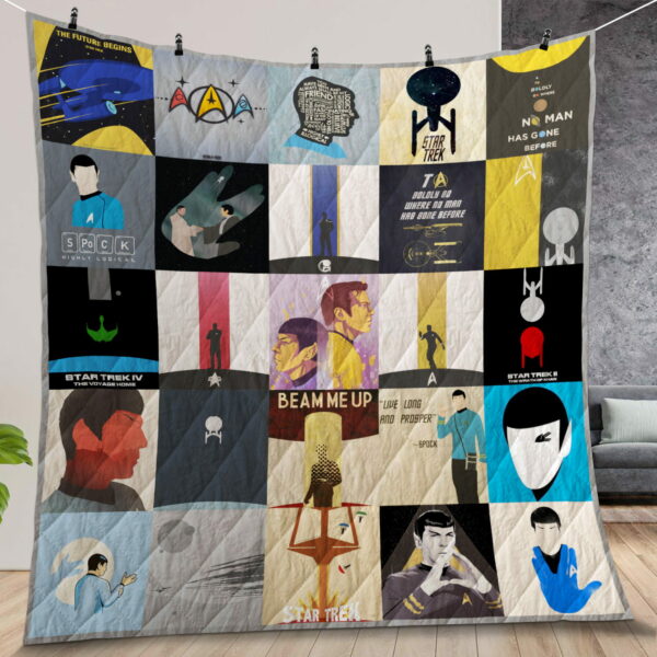 Star Trek Quilt Gift For Christmas Birthday Halloween