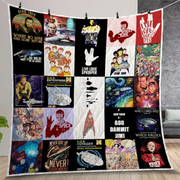 Star Trek Quilt Gift For Christmas Birthday Thanksgiving Version 1