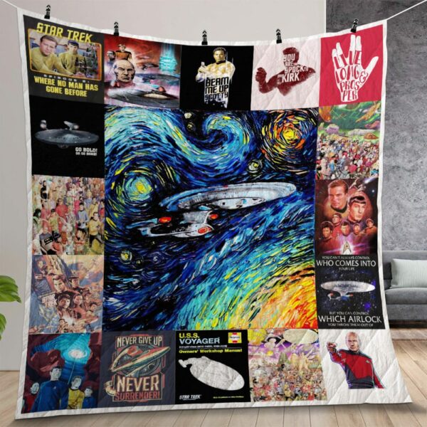 Star Trek Quilt Gift For Christmas Birthday Thanksgiving Version 2