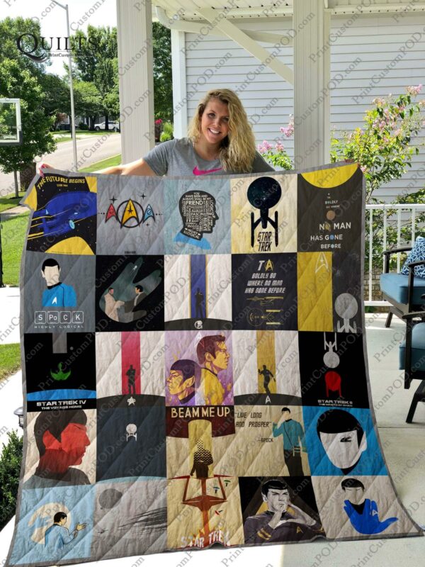 Star Trek Quilt Gift For Christmas Black Friday Thanksgiving