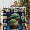 Star Wars Baby Yoda Cast Quilt Gift For Christmas Black Friday Thanksgiving