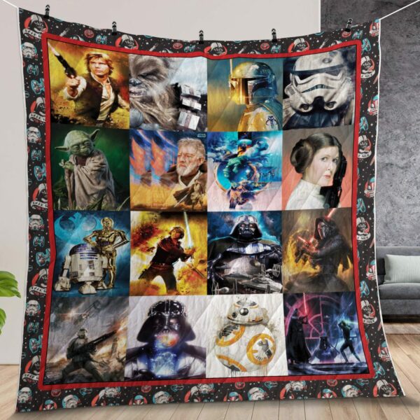 Star Wars Collage Quilt Gift For Family On Christmas Black Friday