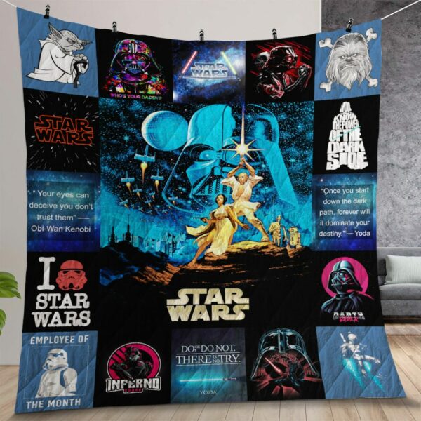 Star Wars Custom Quilt Gift For Christmas Birthday Thanksgiving