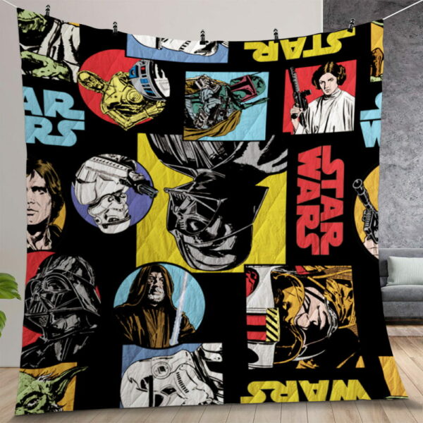Star Wars Quilt Gift For Christmas Birthday Thanksgiving Version 3