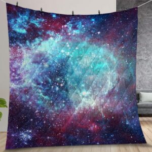 Starfield Nebula Galaxy Space Bed Sheets Quilt Gift For Christmas Birthday Thanksgiving