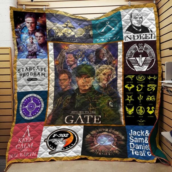 Stargate Collage Quilt Gift For Christmas Black Friday Thanksgiving