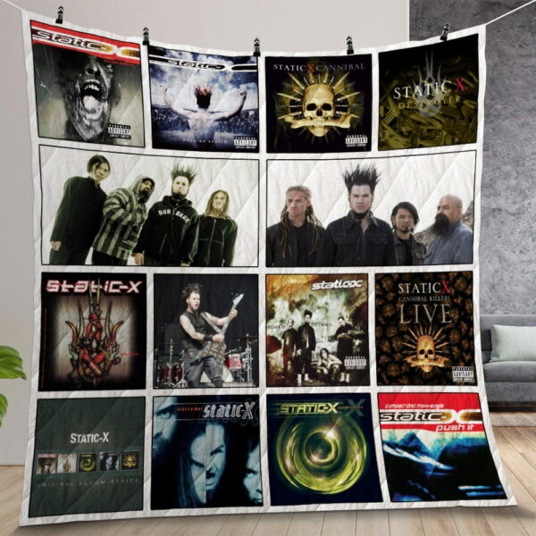 Static X Quilt Gift For Christmas Birthday Thanksgiving Version 1