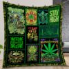 Stay High Marijuana Leaf Quilt Gift For Christmas Birthday Halloween